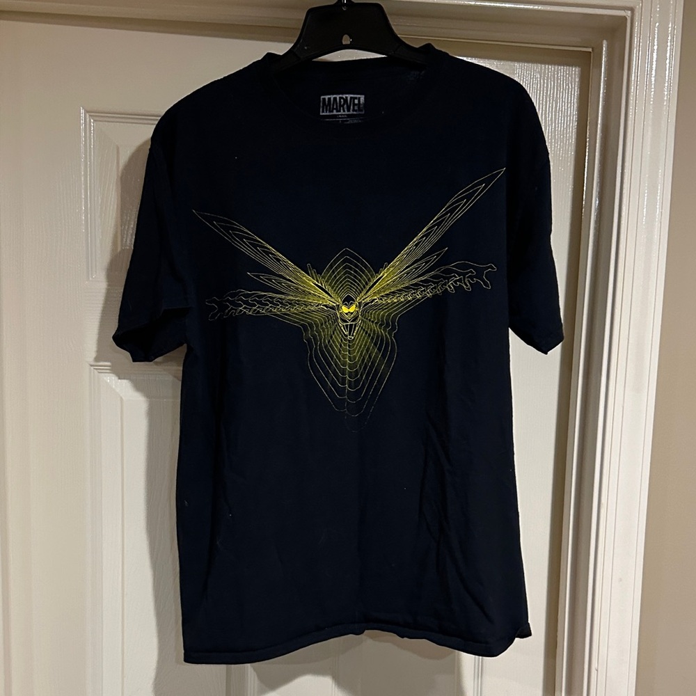 Marvel Men's Tee with Yellow Graphic on Black